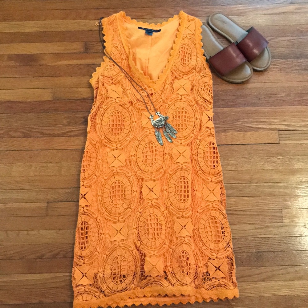 French Connection crochet dress
